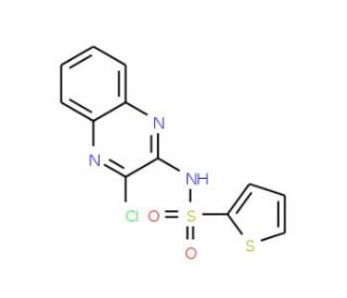 N-(3-chloroquinoxalin-2-yl)thiophene-2-sulfonamide (CAS 848052-87-9) - chemical structure image