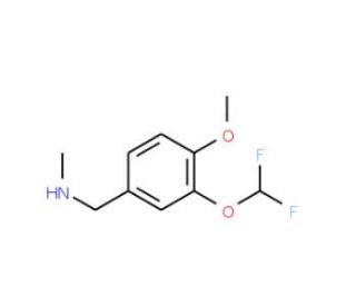 N-[3-(difluoromethoxy)-4-methoxybenzyl]-N-methylamine - chemical structure image