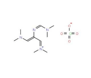 N-(3-(dimethylamino)-2-{[(dimethylamino)methylene]amino}prop-2-enylidene)-N-methylmethanaminium perchlorate - chemical struct