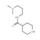 N-[3-(dimethylamino)propyl]piperidine-4-carboxamide - chemical structure image