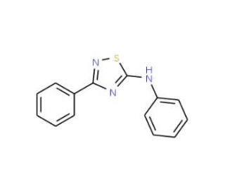 N,3-diphenyl-1,2,4-thiadiazol-5-amine (CAS 17467-60-6) - chemical structure image