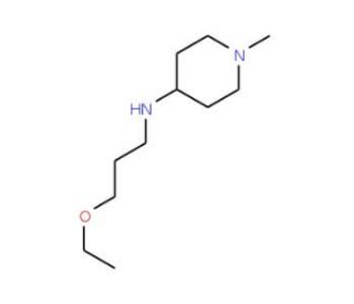 N-(3-Ethoxypropyl)-1-methylpiperidin-4-amine - chemical structure image
