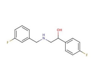 N-(3-Fluorobenzyl)-2-hydroxyl-2-(4-fluorophenyl) ethylamine - chemical structure image