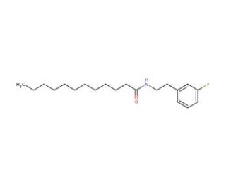 N-(3-Fluorophenethyl)dodecanamide (CAS 914381-27-4) - chemical structure image