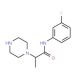 N-(3-fluorophenyl)-2-(piperazin-1-yl)propanamide - chemical structure image