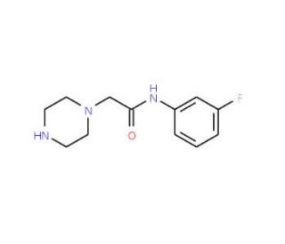 N-(3-fluorophenyl)-2-piperazin-1-ylacetamide - chemical structure image