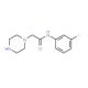 N-(3-fluorophenyl)-2-piperazin-1-ylacetamide - chemical structure image