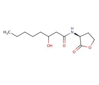 N-(3-Hydroxyoctanoyl)-DL-homoserine lactone - chemical structure image