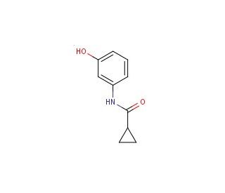 N-(3-hydroxyphenyl)cyclopropanecarboxamide (CAS 52041-73-3) - chemical structure image
