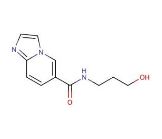 N-(3-Hydroxypropyl)imidazo[1,2-a]pyridine-6-carboxamide (CAS 937601-93-9) - chemical structure image