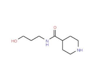 N-(3-hydroxypropyl)piperidine-4-carboxamide - chemical structure image