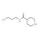 N-(3-hydroxypropyl)piperidine-4-carboxamide - chemical structure image