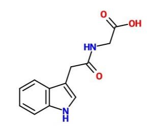 N-(3-Indoleacetyl)glycine (CAS 13113-08-1) - chemical structure image