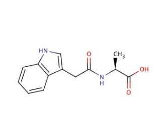N-(3-Indolylacetyl)-L-alanine (CAS 57105-39-2) - chemical structure image