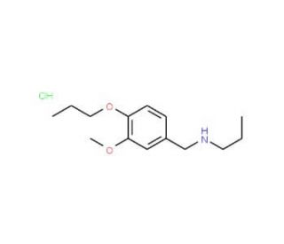 N-(3-methoxy-4-propoxybenzyl)-N-propylamine hydrochloride - chemical structure image