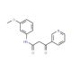N-(3-methoxyphenyl)-3-oxo-3-pyridin-3-ylpropanamide (CAS 23059-22-5) - chemical structure image