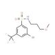 N-(3-Methoxypropyl) 3-bromo-5-trifluoromethylbenzenesulfonamide (CAS 951884-81-4) - chemical structure image