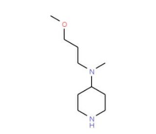 N-(3-Methoxypropyl)-N-methylpiperidin-4-amine - chemical structure image