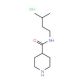 N-(3-methylbutyl)piperidine-4-carboxamide hydrochloride - chemical structure image