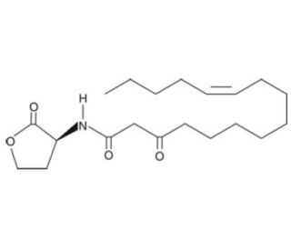 N-3-oxo-hexadec-11Z-enoyl-L-Homoserine lactone (CAS 479050-91-4) - chemical structure image