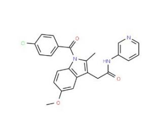 N-(3-Pyridyl)indomethacin Amide (CAS 261755-29-4) - chemical structure image