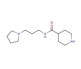 N-(3-pyrrolidin-1-ylpropyl)piperidine-4-carboxamide - chemical structure image