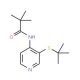 N-(3-tert-Butylsulfanyl-pyridin-4-yl)-2,2-dimethyl-propionamide (CAS 766557-59-9) - chemical structure image