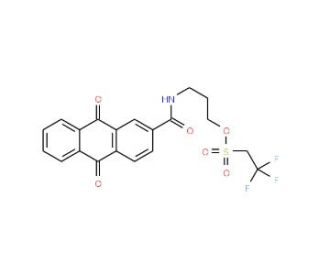 N-(3-Trifluoroethanesulfonyloxypropyl)anthraquinone-2-carboxamide (CAS 661461-84-3) - chemical structure image