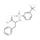 N-{[3-(Trifluoromethyl)phenyl]sulphonyl}-DL-phenylalanine (CAS 250714-63-7) - chemical structure image