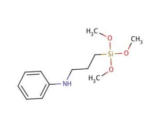 N-[3-(Trimethoxysilyl)propyl]aniline (CAS 3068-76-6) - chemical structure image
