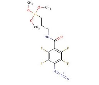 N-(3-Trimethoxysilylpropyl)-4-azido-2,3,5,6-tetrafluorobenzamide (CAS 298225-03-3) - chemical structure image