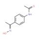 N-{4-[(1Z)-N-hydroxyethanimidoyl]phenyl}acetamide (CAS 56072-03-8) - chemical structure image