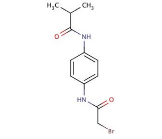 N-{4-[(2-Bromoacetyl)amino]phenyl}-2-methylpropanamide - chemical structure image