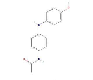 N-[4-[(4-Hydroxyphenyl)amino]phenyl]acetamide - chemical structure image