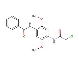 N-{4-[(chloroacetyl)amino]-2,5-dimethoxyphenyl}benzamide - chemical structure image