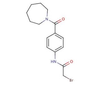 N-[4-(1-Azepanylcarbonyl)phenyl]-2-bromoacetamide - chemical structure image