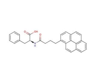 N-4-(1-Pyrene)butyroyl-L-phenylalanine (CAS 199612-75-4) - chemical structure image
