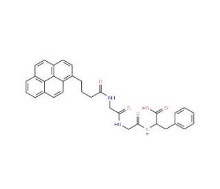 N-4-(1-Pyrene)butyroylglycylglycyl-L-phenylalanine (CAS 228414-53-7) - chemical structure image