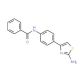N-[4-(2-amino-1,3-thiazol-4-yl)phenyl]benzamide (CAS 299441-52-4) - chemical structure image