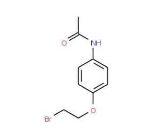 N-[4-(2-Bromo-ethoxy)-phenyl]-acetamide (CAS 57011-90-2) - chemical structure image