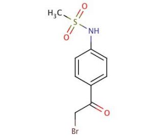 N-[4-(2-Bromoacetyl)phenyl]methanesulfonamide (CAS 5577-42-4) - chemical structure image