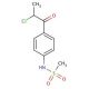 N-[4-(2-chloropropanoyl)phenyl]methanesulfonamide - chemical structure image