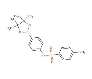 N-4-(4,4,5,5-tetramethyl-1,3,2-dioxaborolan-2-yl)phenyltolylsulfonamide (CAS 674776-54-6) - chemical structure image