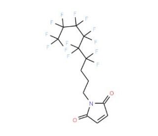 N-(4,4,5,5,6,6,7,7,8,8,9,9,9-Tridecafluorononyl)maleimide (CAS 852527-41-4) - chemical structure image