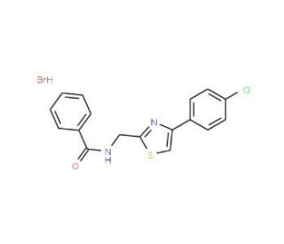 N-{[4-(4-chlorophenyl)-1,3-thiazol-2-yl]methyl}benzamide hydrobromide - chemical structure image