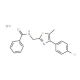 N-{[4-(4-chlorophenyl)-5-methyl-1,3-thiazol-2-yl]methyl}benzamide hydrobromide - chemical structure image