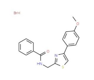 N-{[4-(4-methoxyphenyl)-1,3-thiazol-2-yl]methyl}benzamide hydrobromide (CAS 1170893-47-6) - chemical structure image
