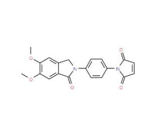 N-[4-(5,6-Dimethoxy-N-phthalimidinyl)phenyl]maleimide (CAS 143503-03-1) - chemical structure image