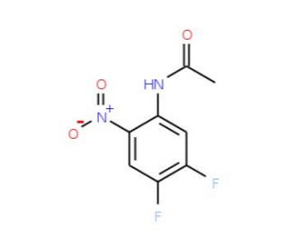N-(4,5-difluoro-2-nitrophenyl)acetamide (CAS 1662-21-1) - chemical structure image