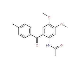 N-[4,5-Dimethoxy-2-(4-methyl-benzoyl)-phenyl]-acetamide - chemical structure image